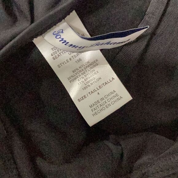 New. Tommy Bahama black tummy control swimsuit. Normally $149. Size 4 - Picture 10 of 10